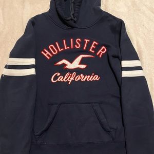 Navy blue Hollister hoodie